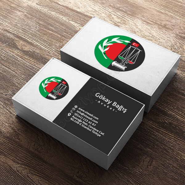 Kişiye Özel Avukat Kartviziti online tasarla