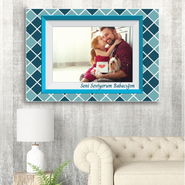 Kişiye Özel Babalar Günü Temalı 35X50Cm Kanvas Tablo online tasarla
