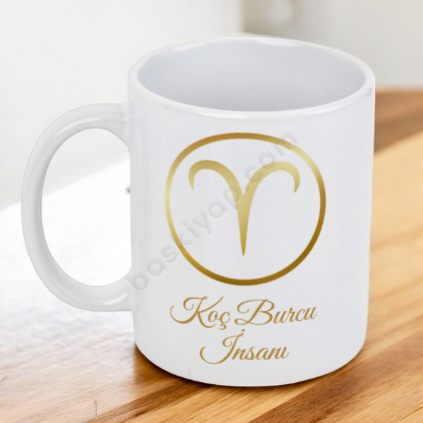 Kişiye Özel Burçlar Temalı Kendin Tasarla Baskılı Kupa online tasarla