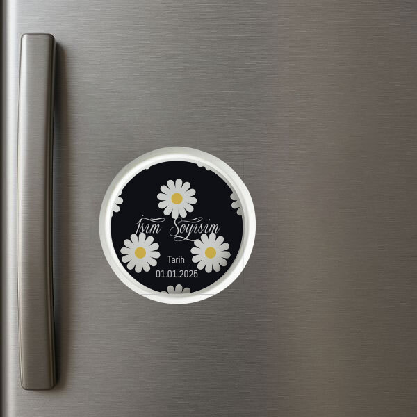 Kişiye Özel Daire Magnet Kendin Tasarla | 15438 online tasarla