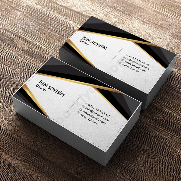 Kişiye Özel Gold Tasarımlı Satış Temsilcisi Kartviziti online tasarla