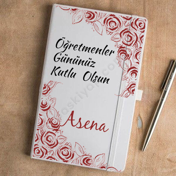 Kişiye Özel Gül Temalı Defter online tasarla