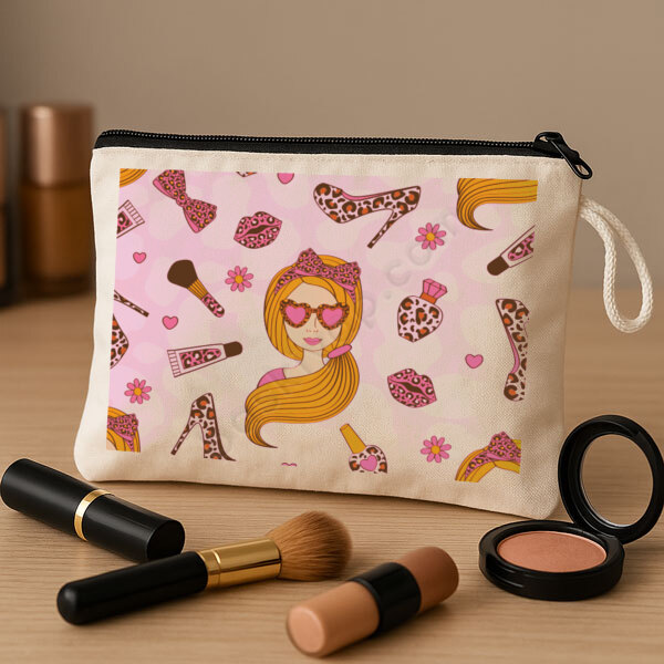 Kişiye Özel Ham Bez Makyaj Çantası online tasarla