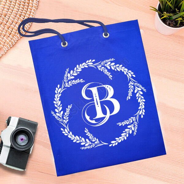 Kişiye Özel Harfli Bez Çanta online tasarla