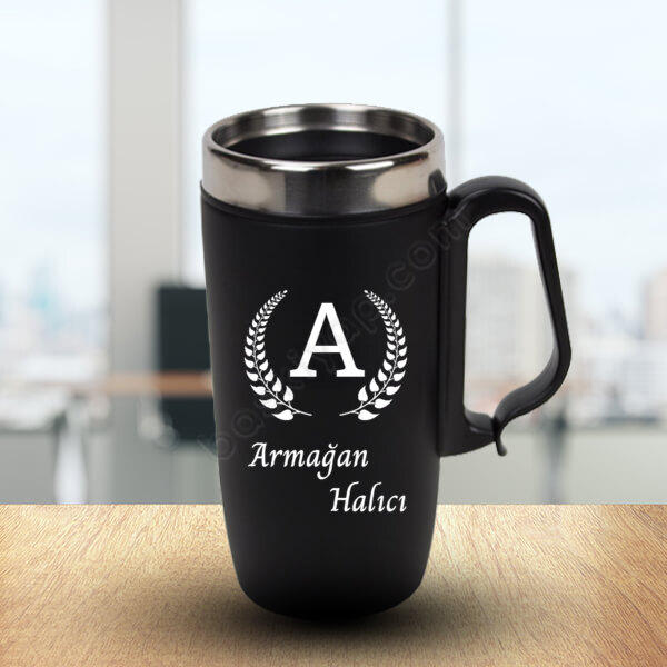 Kişiye Özel Hazırlanmış Şık Tasarım Çelik Termos Bardak online tasarla
