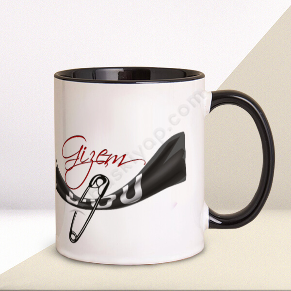 Kişiye Özel I Love You Tasarımlı Kupa Bardak online tasarla