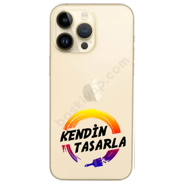 Kişiye Özel Iphone 14 Pro Max Şeffaf Silikon Telefon Kılıfı online tasarla