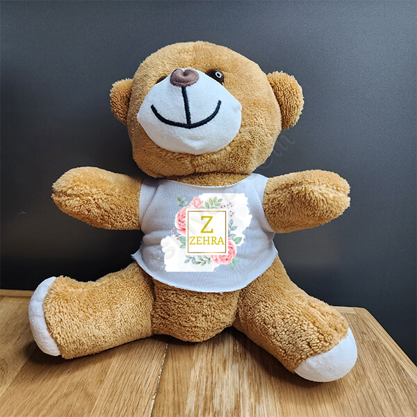 Kişiye Özel İsim Baskılı Pembe Peluş Ayıcık online tasarla