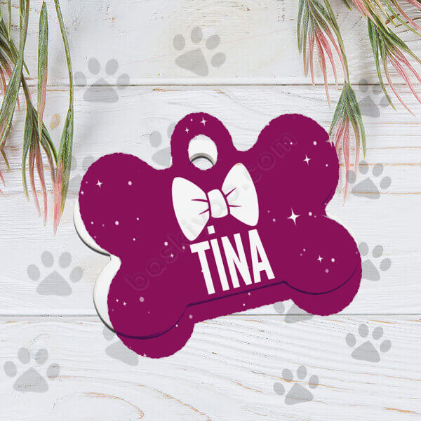 Kişiye Özel İsimli Köpek Künyesi online tasarla