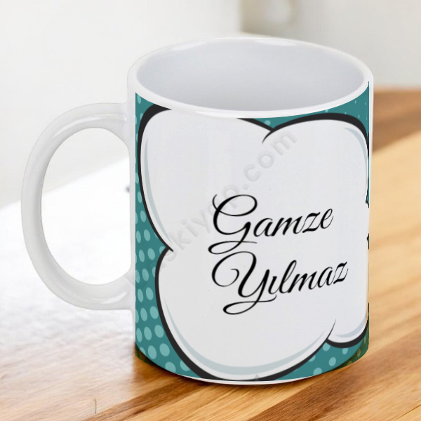 Kişiye Özel İsimli Retro Tasarımlı Kupa Bardak online tasarla