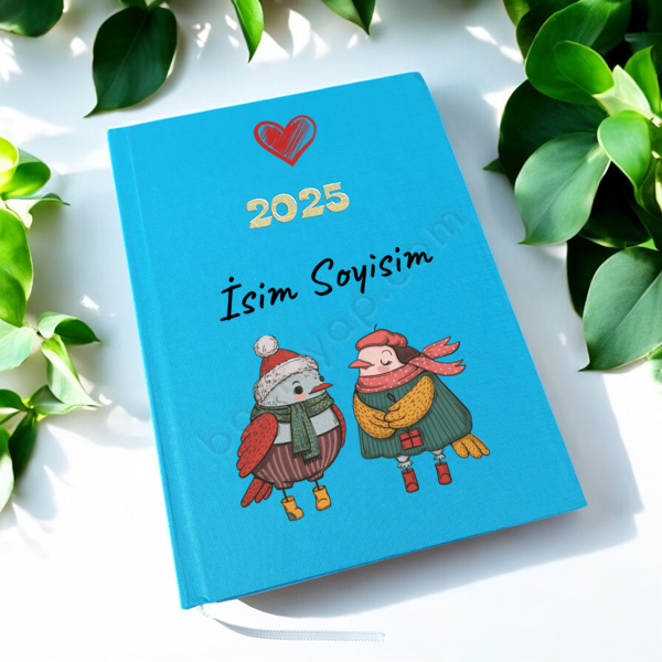 Kişiye Özel Kış Temalı 2025 Ajandası online tasarla