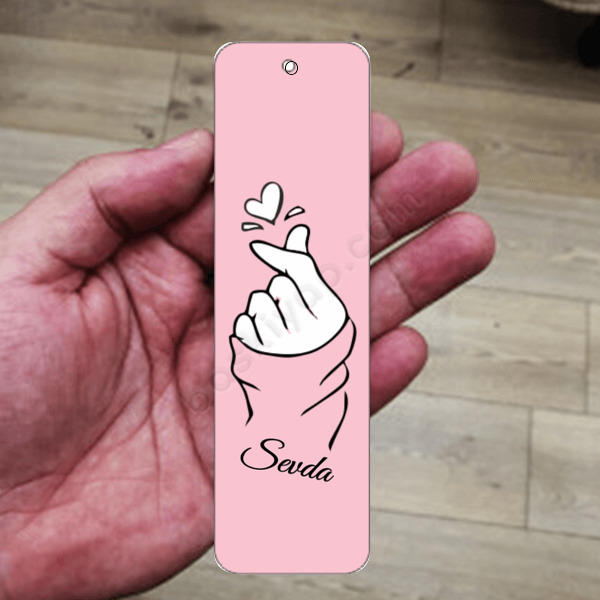 Kişiye Özel Metal Kitap Ayracı online tasarla