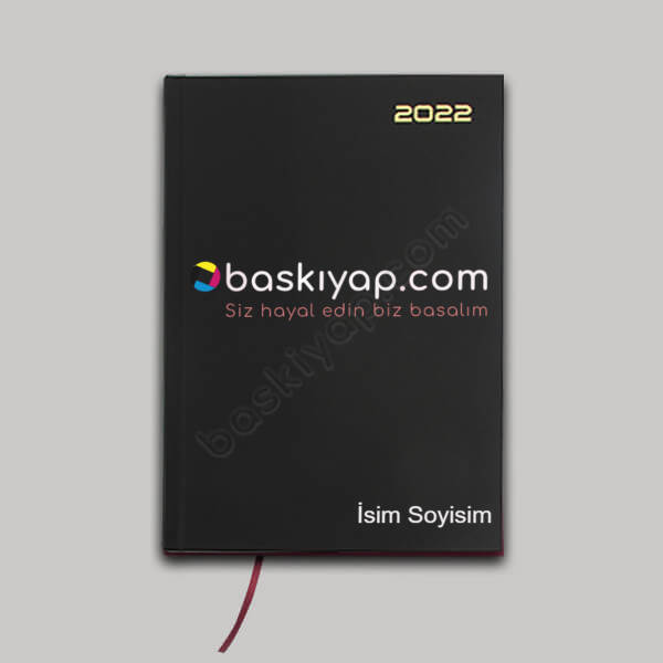 Kişiye Özel Siyah Ajanda online tasarla