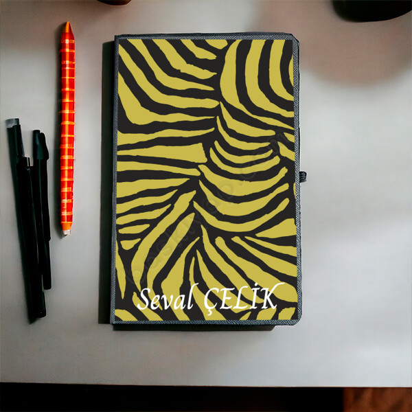 Kişiye Özel Tarihsiz Siyah Ajanda / Defter | 13X21Cm online tasarla