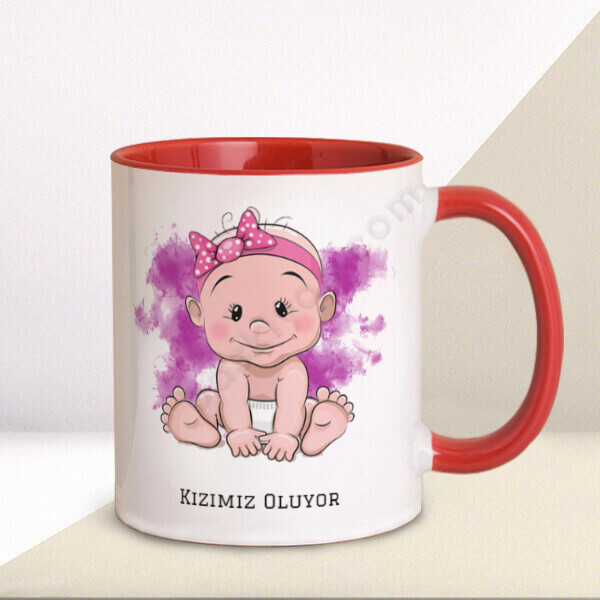 Kızımız Olacak Tasarım Baskılı Kupa online tasarla