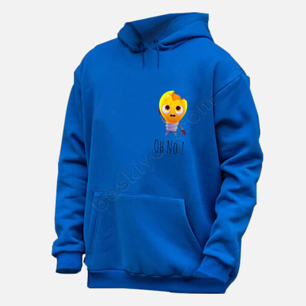 Komik Ampul Baskılı Renkli Hoodie online tasarla