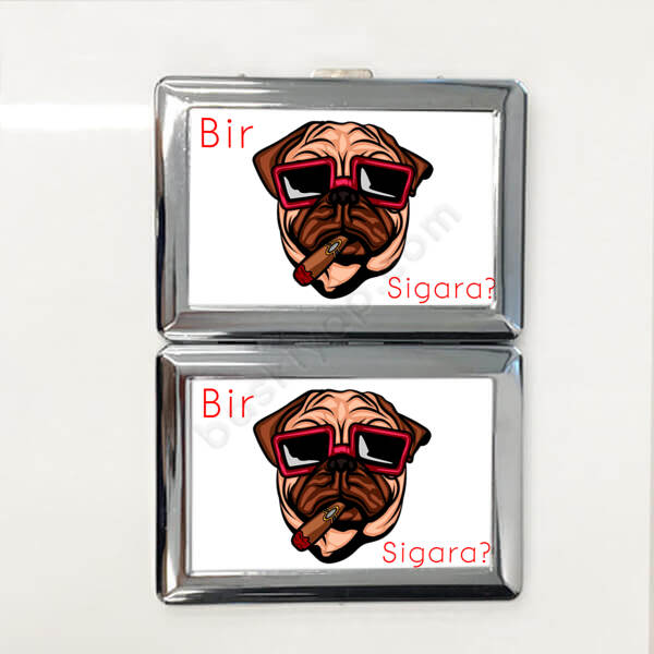 Köpek Desenli Sigara Tabakası online tasarla