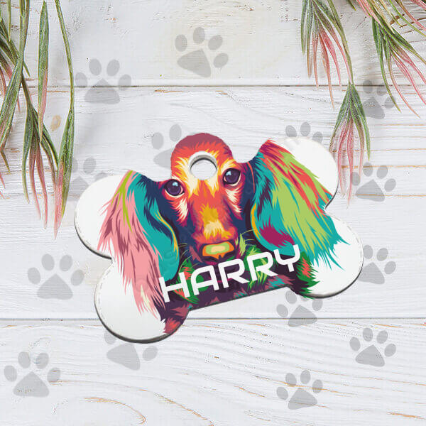 Köpek Resimli Künye online tasarla