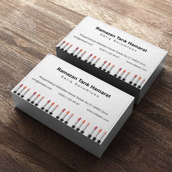 Kozmetik Kartvizit Örneği online tasarla