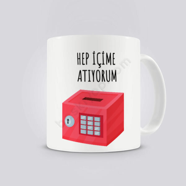 Kumbara Tasarım Kupa Bardak online tasarla