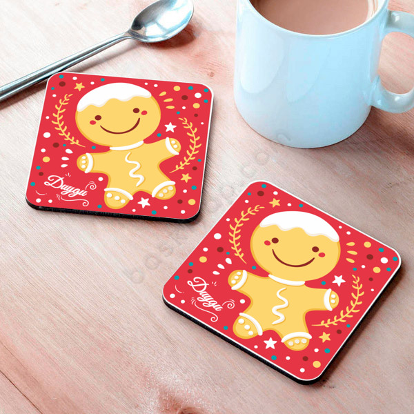 Kurabiye Tasarımlı Bardak Altlığı online tasarla