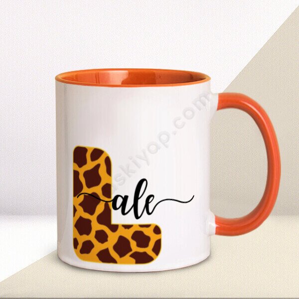 L Harfi Kupa Bardak online tasarla