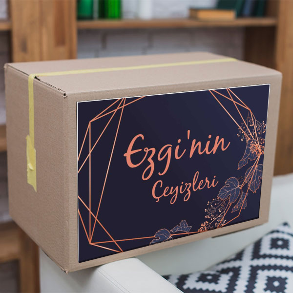 Lacivert Bakır Çerçeveli online tasarla