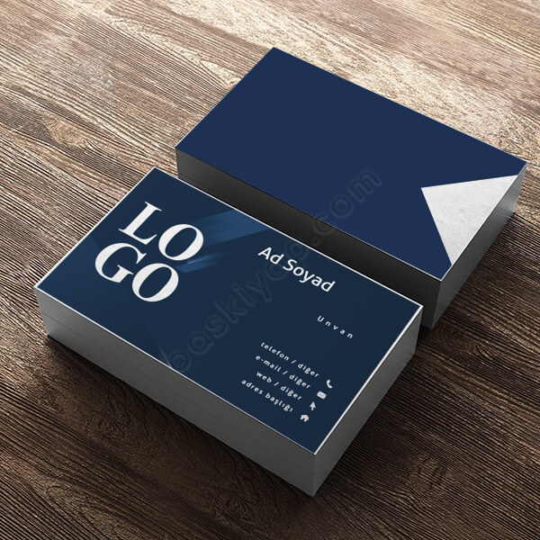 Lacivert Tasarımlı Kartvizit online tasarla