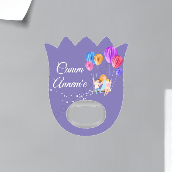 Anneler Gününe Özel Lale Magnet Açacak online tasarla