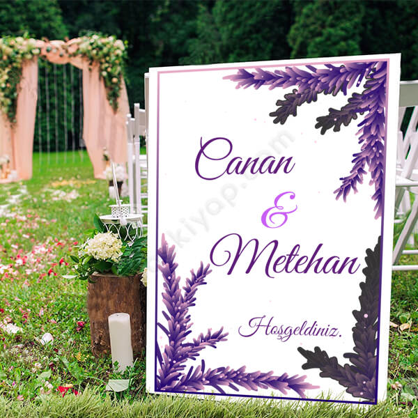 Lavanta Tasarım Ayaklı Pano online tasarla