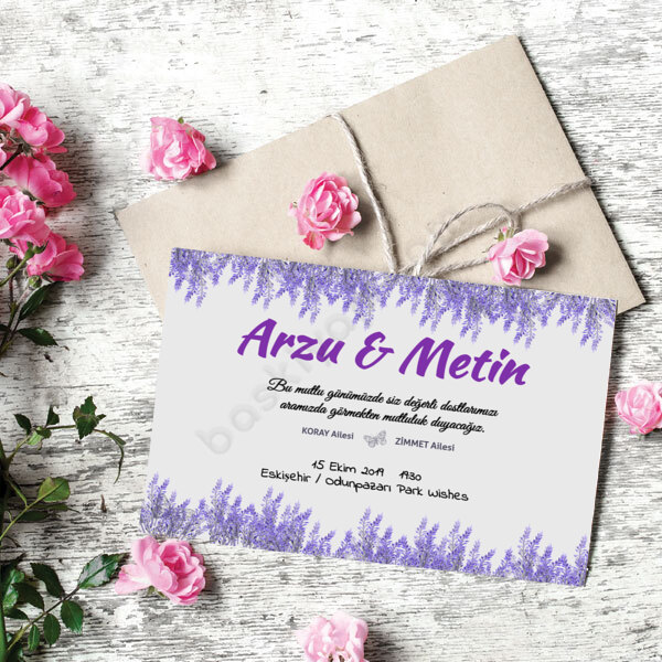 Lavantalı Davetiye online tasarla