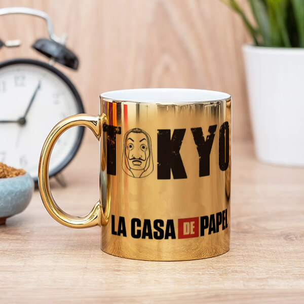 Le Casa De Papel Altın Kupa Bardak online tasarla