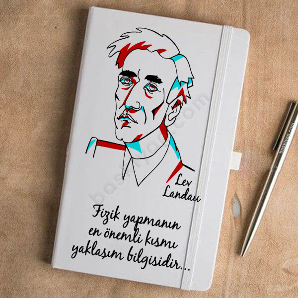 Lev Landau Tasarımlı Beyaz Ajanda online tasarla