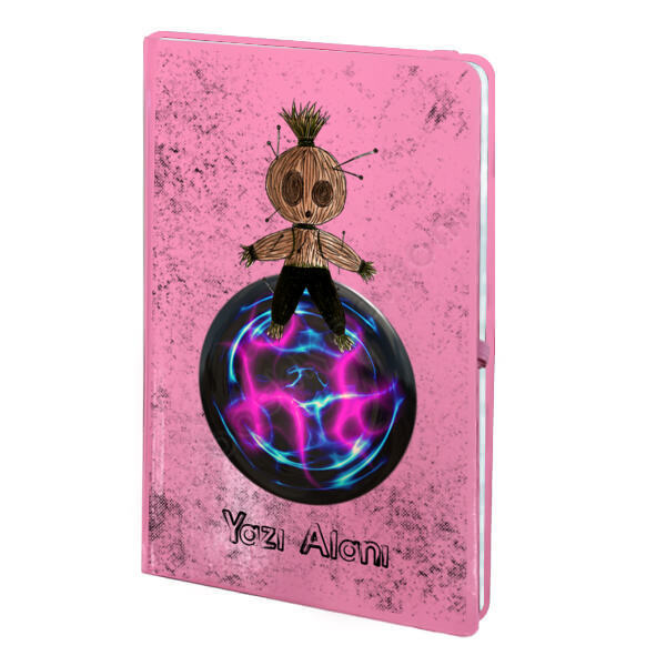 Magic Tasarım Baskılı Ajanda Defter – Tarihsiz Pembe Ajanda / Defter tasarımı