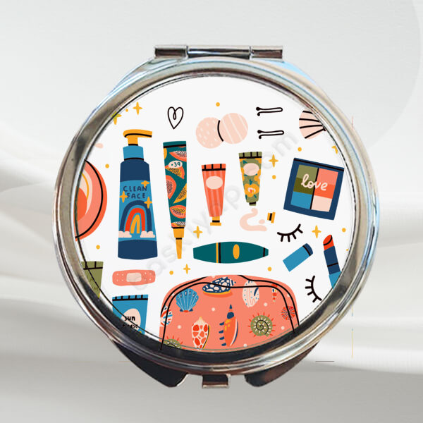 Makyaj Malzemeleri Tasarımlı Makyaj Aynası online tasarla