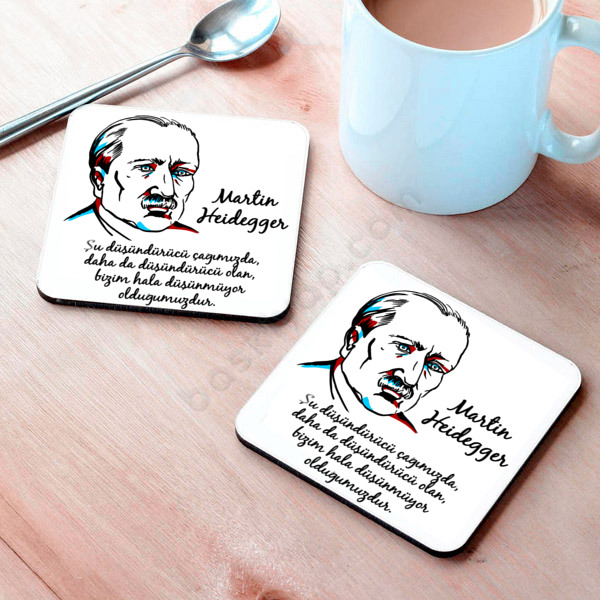 Martin Heidegger Bardak Altlığı online tasarla