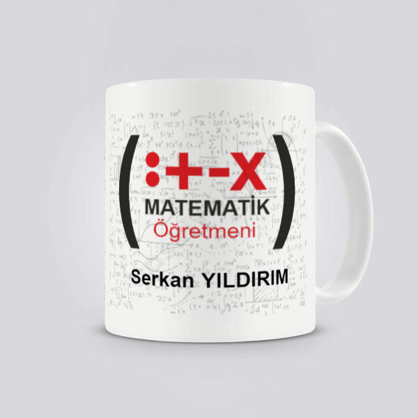 Matematik Öğretmeni Tasarım Kupa online tasarla