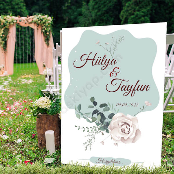 Mavili Tasarım Ayaklı Pano online tasarla