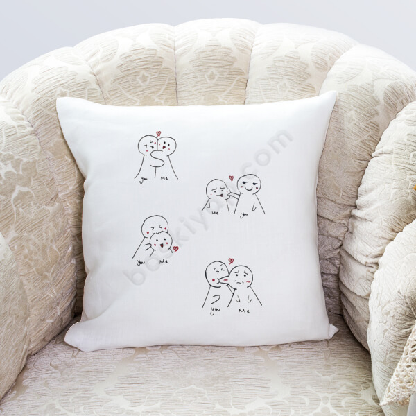 Me And You Kişiye Özel Baskılı Yastık Kılıfı online tasarla