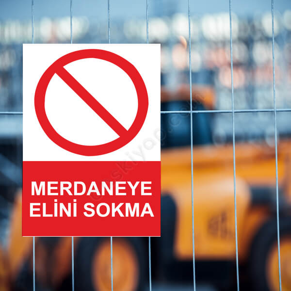 Merdaneye Elini Sokma Etiketi online tasarla