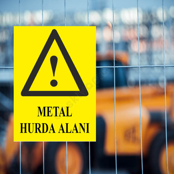 Metal Hurda Alanı Levhası online tasarla