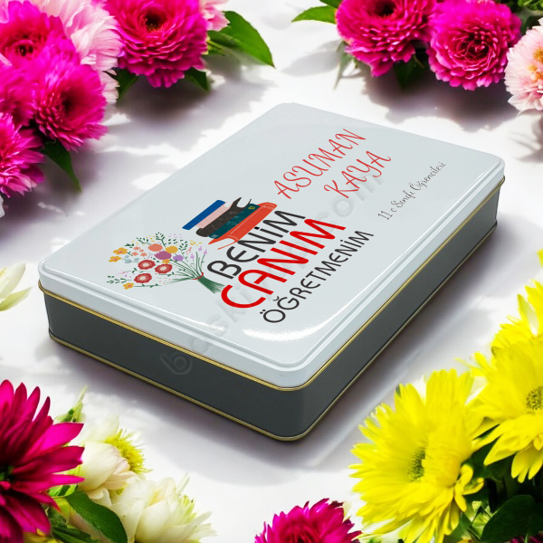 Metal Kutu Baskılı Öğretmenler Günü Hediyesi online tasarla