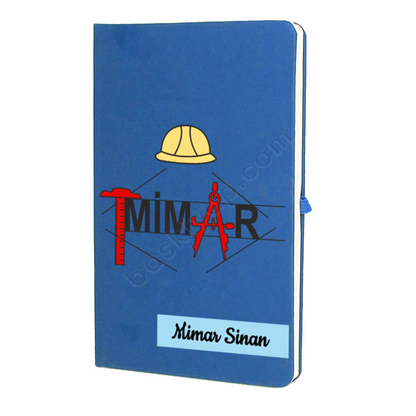 Mimarlara Özel Tasarım  Mavi Ajanda Defter online tasarla
