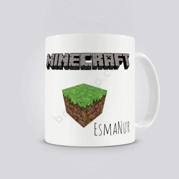 Minecraft Tasarımlı Kendin Tasarla Baskılı Kupa online tasarla