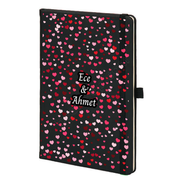 Minik Kalpler Siyah Ajanda online tasarla