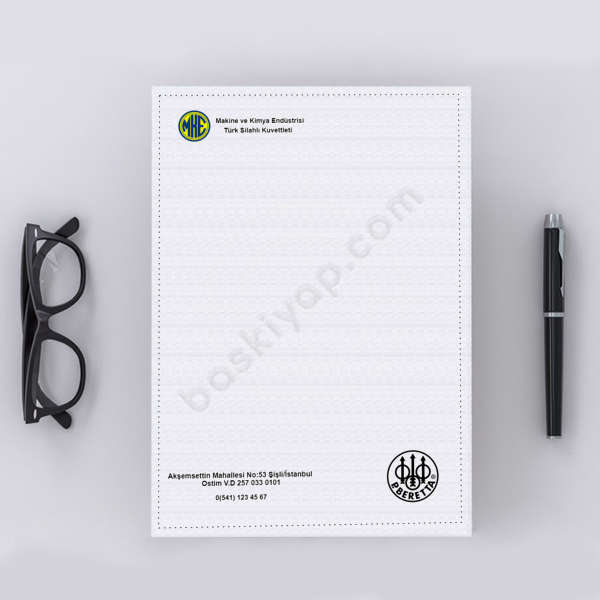 Mke Antetli Kağıt online tasarla