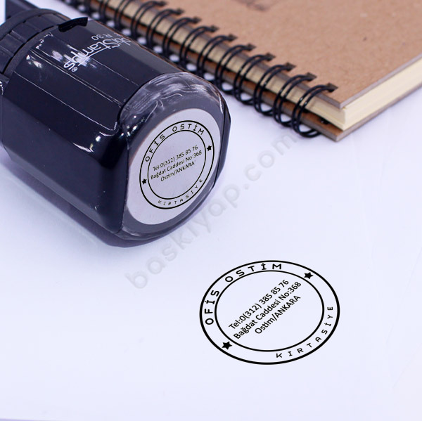 Mobistamps R30 Yıldızlı Firma Kaşesi online tasarla