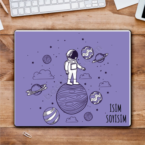 Astronot Tasarımlı Mouse Pad online tasarla