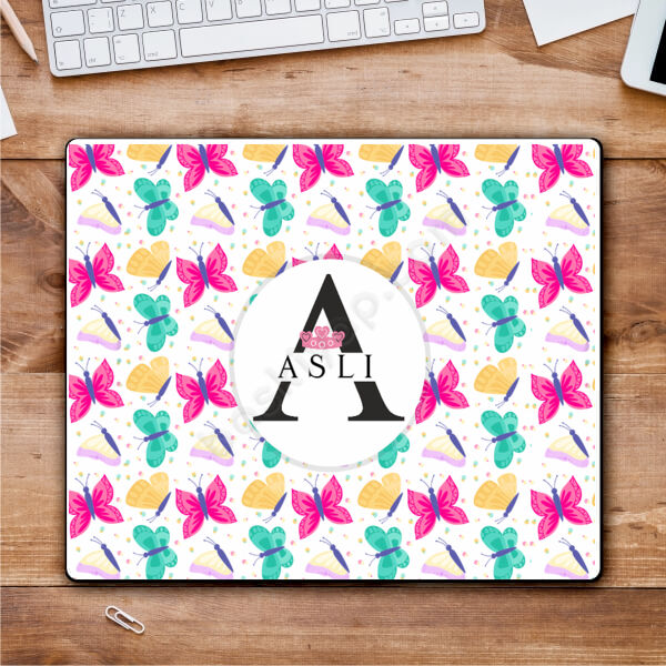 Kelebek Tasarımlı Mouse Pad online tasarla