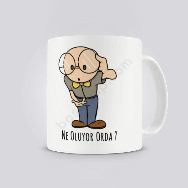 Ne Oluyor Orda Tasarım Baskılı Kupa Bardak online tasarla